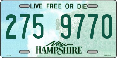 NH license plate 2759770