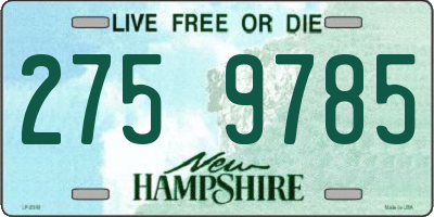 NH license plate 2759785