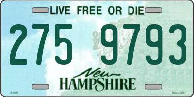 NH license plate 2759793