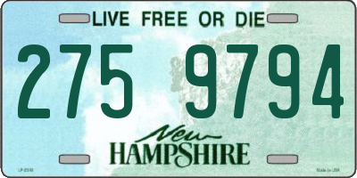 NH license plate 2759794