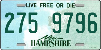 NH license plate 2759796
