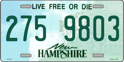 NH license plate 2759803