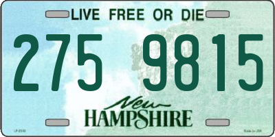 NH license plate 2759815