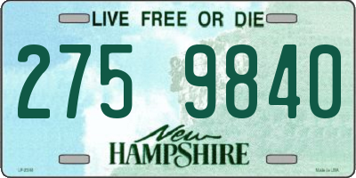NH license plate 2759840