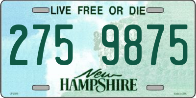 NH license plate 2759875