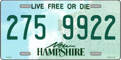 NH license plate 2759922