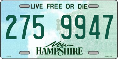 NH license plate 2759947