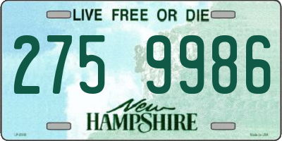 NH license plate 2759986