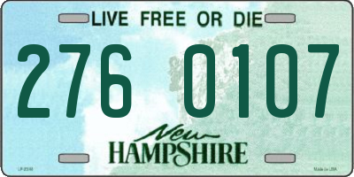 NH license plate 2760107