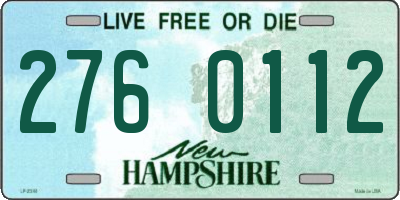 NH license plate 2760112