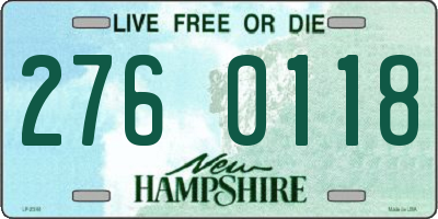 NH license plate 2760118