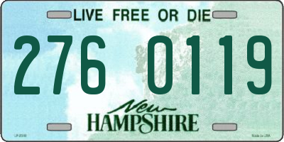 NH license plate 2760119