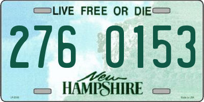 NH license plate 2760153