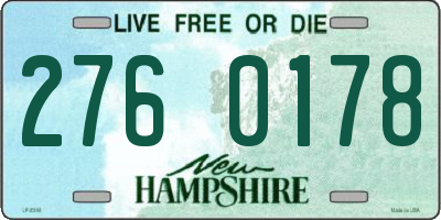 NH license plate 2760178