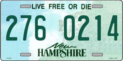 NH license plate 2760214