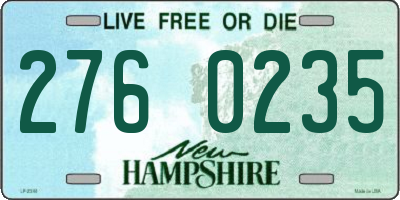 NH license plate 2760235