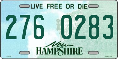 NH license plate 2760283