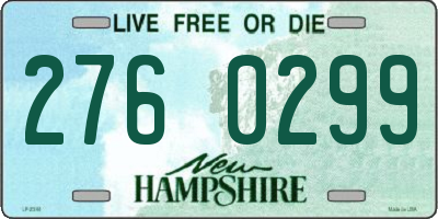 NH license plate 2760299