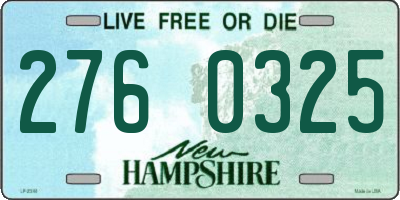 NH license plate 2760325