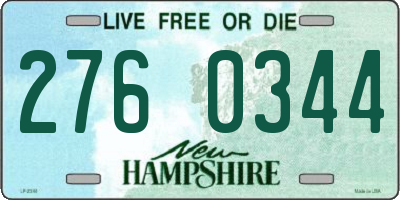 NH license plate 2760344