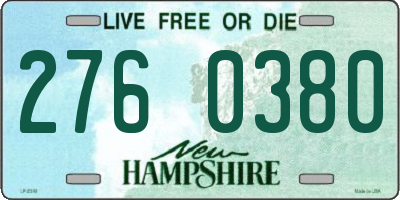 NH license plate 2760380