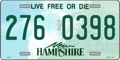 NH license plate 2760398