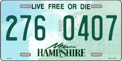 NH license plate 2760407