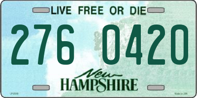NH license plate 2760420