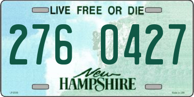 NH license plate 2760427