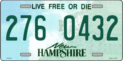 NH license plate 2760432