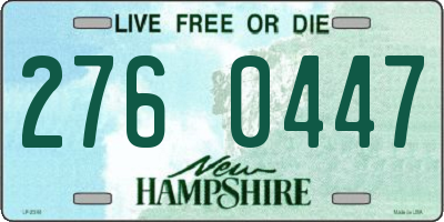 NH license plate 2760447