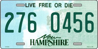 NH license plate 2760456