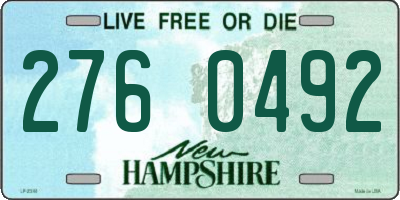NH license plate 2760492