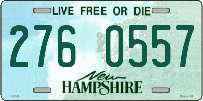 NH license plate 2760557