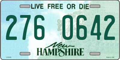 NH license plate 2760642