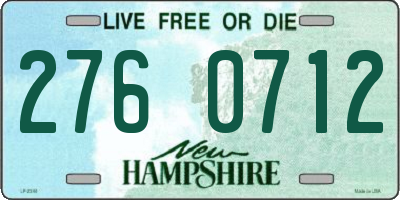 NH license plate 2760712