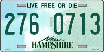 NH license plate 2760713
