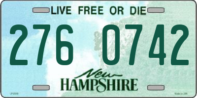 NH license plate 2760742