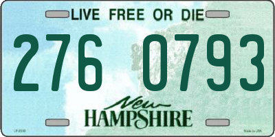 NH license plate 2760793
