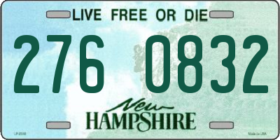 NH license plate 2760832