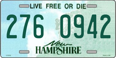 NH license plate 2760942