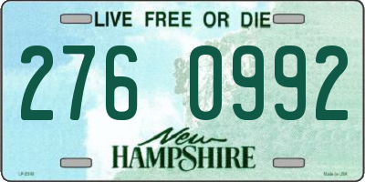 NH license plate 2760992