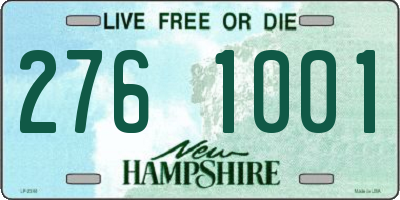 NH license plate 2761001