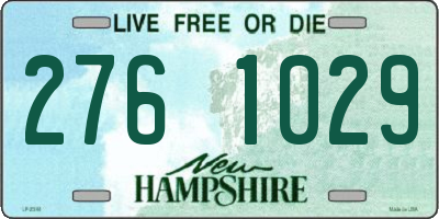 NH license plate 2761029