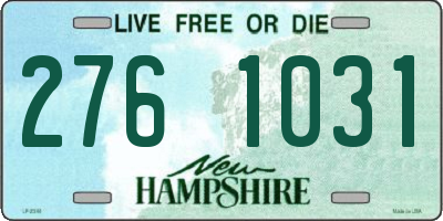 NH license plate 2761031