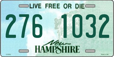 NH license plate 2761032