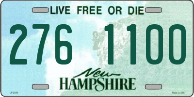 NH license plate 2761100