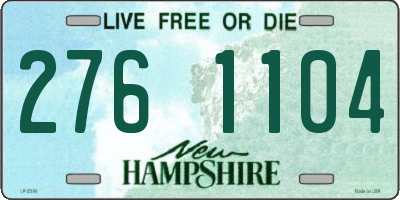 NH license plate 2761104