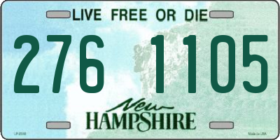 NH license plate 2761105