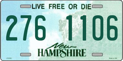 NH license plate 2761106